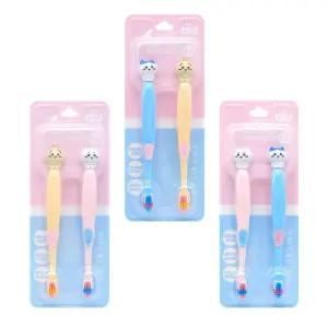 먼작귀 아동용 칫솔 (2개입) x 2개 (색상랜덤)