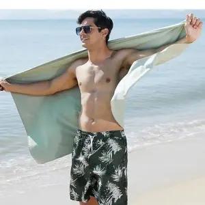 남성 4컬러 하와이안 바캉스 5부 숏팬츠 비치반바지 (HSJ-WFIGCVF)