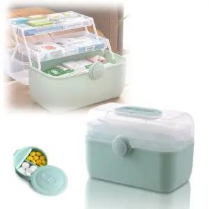 휴대용약통 가정 휴대용 구급 응급 약통 케이스 상비약 보관함