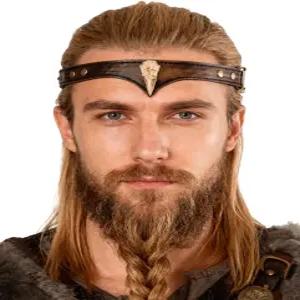 L VOW 바이킹 가죽 머리띠 조절 가능한 중세 머리 장식 LARP 의상 르네상스 해적 코스프레 액세서리