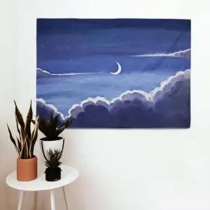 ( )대형 패브릭 포스터 유화 초승달 S