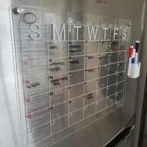 냉장고자석보드 붙이는 자석보드 메모 계획표 투명 아크릴 보드판