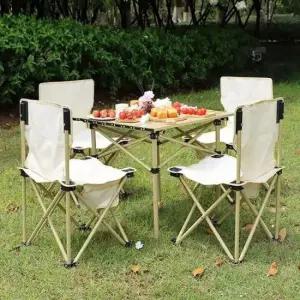 테이블의자세트 캠핑 테이블 의자 4인 테이블(소형)+의자4개 세트