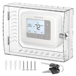 벨레 범용 온도 조절기 잠금 상자 커버, 투명 플라스틱 가드, 벽걸이 보호 케이스가 대부분의 조절기에 맞습니다