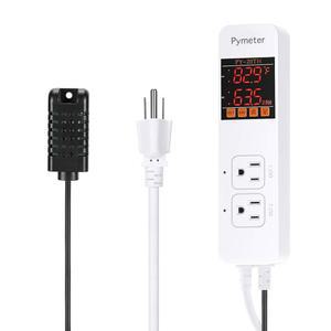 온도 및 습도 조절기 파충류 버섯 온실 사전 유선 이중 제어 콘센트 히터 냉장고 제습기