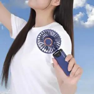 5단 터보 LED 핸디 손선풍기