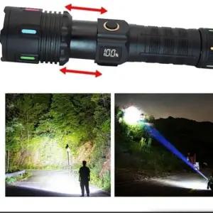 LED 후레쉬 손전등 충전식 휴대용 서치 줌 라이트 랜턴