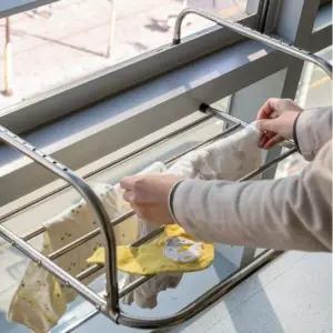 스테인리스 실내 걸이형 빨래 건조대 베란다 발코니 원룸 미니