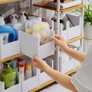 TBZ 공간활용 인테리어 펜트리 와이드 수납함 M 정리걸이