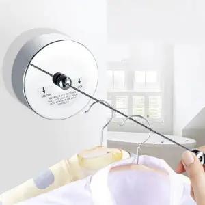 스테인리스 무타공 와이어 빨래줄 이불건조 캠핑용 빨래걸이