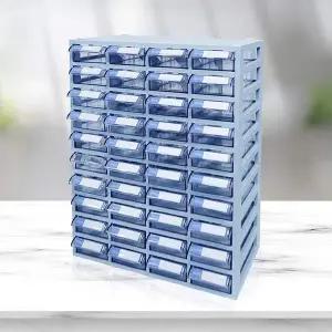 소형 수납함 4x10/투명 정리함 다용도 멀티박스 소품 플라스틱서랍