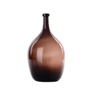 OOOOH 북유럽 술병 모양 수공예 유리 꽃병 바닥 대형