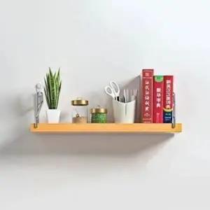 [하프클럽/]벽걸이 선반 무타공 설치형 내추럴 우드 인테리어