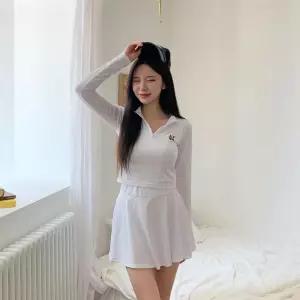 여자 베이직 하이넥 반집업 썸머 래쉬가드