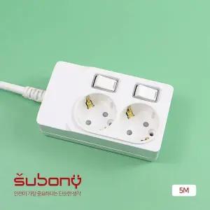 [하프클럽/]써보니 멀티코드 개별 스위치 2구 5M 16A KC