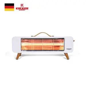 [하프클럽/]크루거 석영관 히터 뉴트로 탁상용 KRH-1075W 직사각