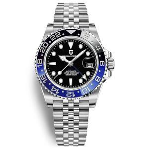 남성 파가니 디자인 GMT 시계 자동 40MM 날짜 100M 방수 스테인리스 사파이어 유리 기계식 손목시계 PD-1662