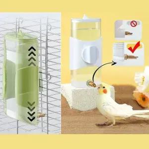 앵무새 높이조절 급수기 280ml 걸이식 새 물통 조류용