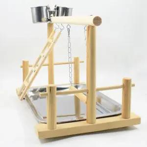 앵무새 놀이터 장난감 새장 횟대 스탠드형+스텐컵