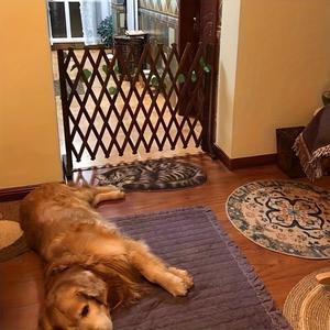 개 고양이를 위한 개폐식 목재 애완동물 게이트 - 집, 침실, 출입구 및 계단을 간편한 설치 실내 안전 장벽