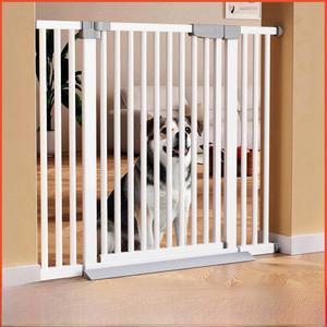 실내 애완동물 울타리 강아지 차단 게이트 소형 및 대형견 분리문 조립 불필요 철제 아트 케이지 화장실 트레이 없음