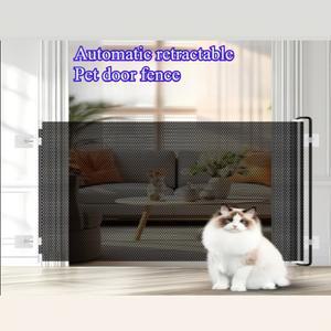 세트당 5개 - 검정색 애완동물 울타리 / 실내외 겸용 개와 고양이 격리 안전문