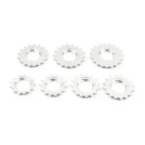 POLSO 실버 알루미늄 합금 고정 기어 코그 단일 속도 픽시 프리휠 트랙 사이클링 플라이휠