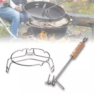 [하프클럽/]더치오븐용 리프트 뚜껑고리 스탠드 바닥 냄비 받침대