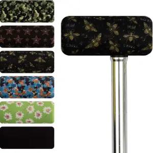 지팡이 패드 핸드 그립 커버 교체용 부드러운 미끄럼 방지 T-핸들 쿠션 보행 목발 액세서리(벌)