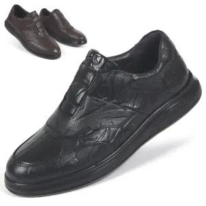 [신사야]가죽 패턴 밴딩 컴포트 캐주얼화 MSSY028