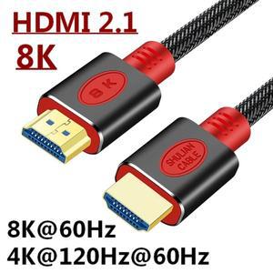 HDMI-com 케이블 8K@60Hz 4K@120Hz 울트라 ARC HDR 고속 48Gbps HDCP2.2 분배기 스위치용 PS4 TV Xbox 프로
