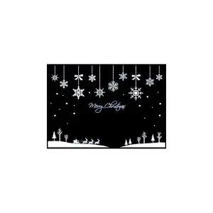 크리스마스 유리창 스티커 눈꽃마을 오너먼트 대형 크