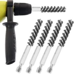 LIKIER 골프 클럽 헤드 호셀 브러시 샤프트 페룰스 스테인리스 보어 와이어 청소 도구 헥스 샹크 핸들 전기