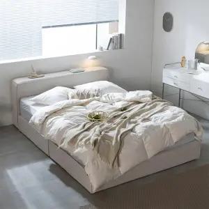 통판형 코지 패브릭 저상형 침대 Q퀸 타이트탑21cm매트 TR5283