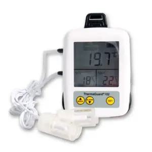 [하프클럽/]고정밀 냉장고온도계 써마가드-102PHARM 2채널 센서1M