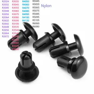 검정색 나일론 리벳 프레스 유형 검정색 플라스틱 R 자형 리벳 나일론 PC 보드 플라스틱 버클 R2/R3/R4/R5/