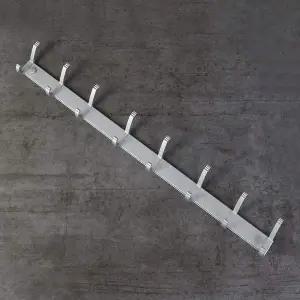 16구 벽고정 후크 옷걸이 알루미늄 벽걸이 행거
