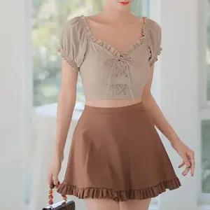 [다잇템]여자 SS 바닷가 탱크 프릴 비키니세트 수영복