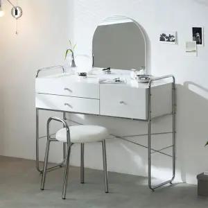올데이 1000 미드센츄리 화장대 콘솔+거울+스툴 TR5333