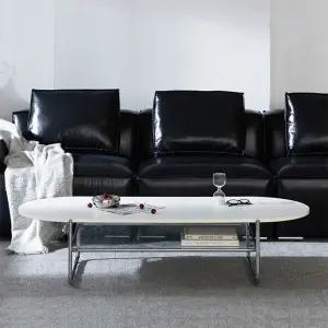 올데이 미드센츄리 1500 타원형 거실소파 테이블 TR5336