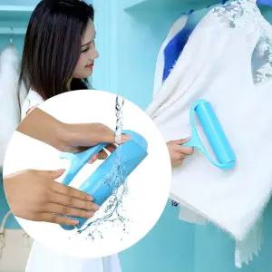 천 접착 롤러 재사용 가능한 실리콘 먼지 제거 드럼 옷 카펫 소파 침대 머리카락 이물질 청소