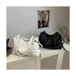 여사친 캐주얼 솔리드 여행 대용량 크로스백 패피5