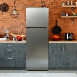 [캐리어씨알케이]클라윈드 냉장고 348L KRNT348SEM1 실버 메탈 방문설치