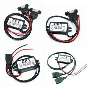 자동차 전원 기술 충전기 DC 컨버터 모듈 단일 포트 12V ~ 5V 3A 15W 마이크로 USB 케이블 내구성