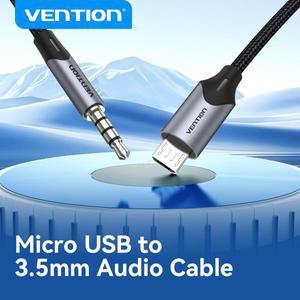 Vention 마이크로 USB 3.5mm 오디오 케이블 HiFi 사운드 카드삼성  안드로이드 전화 가라오케 어댑터용 지
