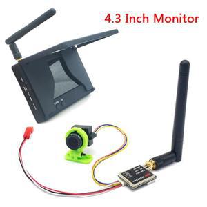 5.8G 48CH 4.3 인치 FPV  480x272 내장 배터리  화면 600mw 송기 TS5823 Pro + CMOS 1000TVL 카메라