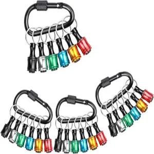 임팩트 드라이버 드릴 비트 홀더 알루미늄 합금 3lbs 적재 용량을 위한 Sopclane 24PCS 1/4 헥스 섕크