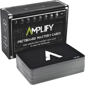 프렛보드 암기 기타 플래시 카드 - 외울 수 있는 80가지 음악 연주자를 위한 선물 스티커 코드 차트 또는