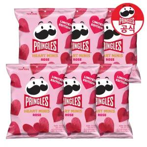 프링글스 하트 미니 로즈 35g x 6개