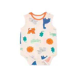 [롯데백화점]오가닉맘 컬러애니멀민소바디수트 MLMLQS05